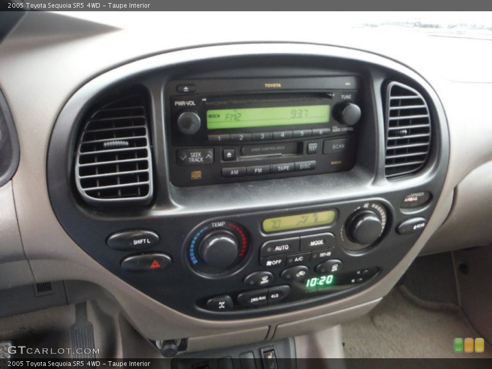 Taupe Interior Controls for the 2005 Toyota Sequoia SR5 4WD #102948455