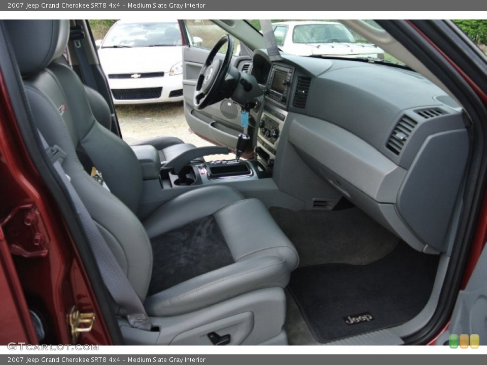 Medium Slate Gray Interior Front Seat for the 2007 Jeep Grand Cherokee SRT8 4x4 #102948857