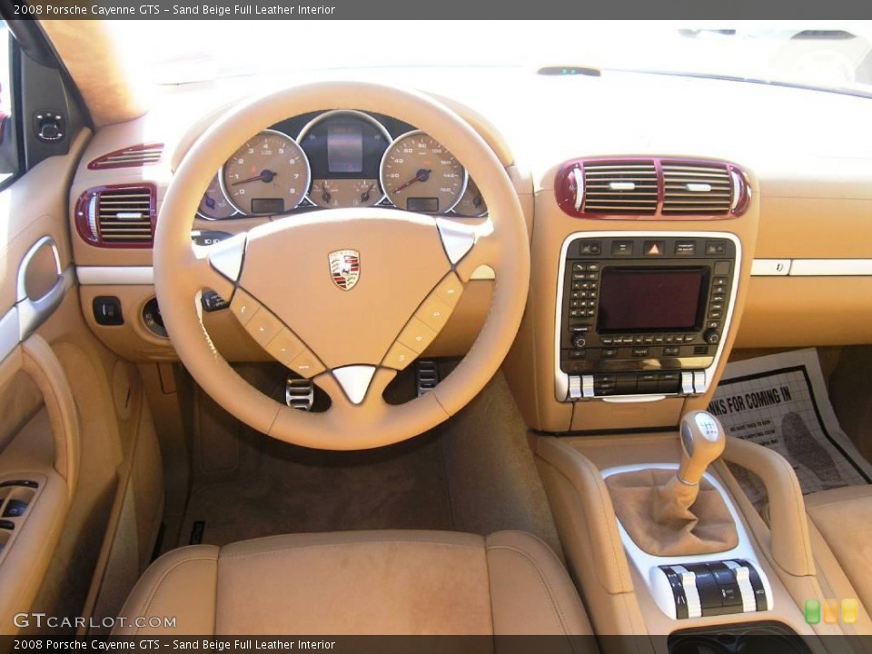 Sand Beige Full Leather Interior Photo for the 2008 Porsche Cayenne GTS #1029502