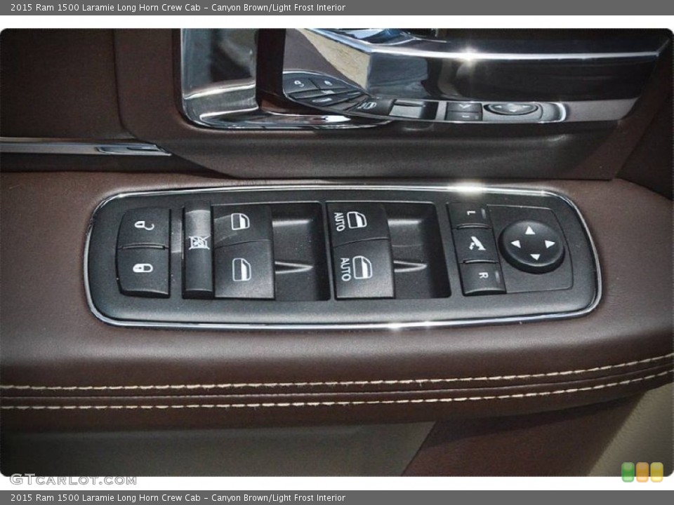 Canyon Brown/Light Frost Interior Controls for the 2015 Ram 1500 Laramie Long Horn Crew Cab #102954492