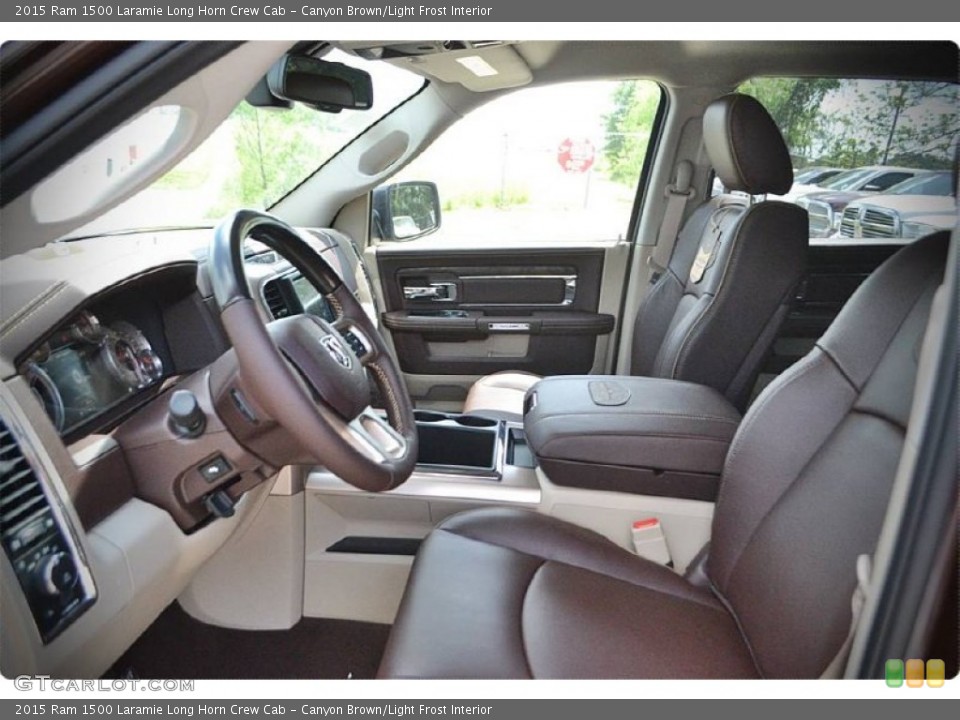 Canyon Brown/Light Frost Interior Photo for the 2015 Ram 1500 Laramie Long Horn Crew Cab #102954549