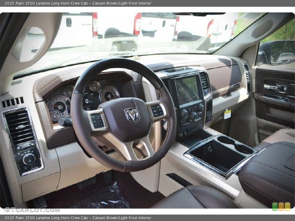 Canyon Brown/Light Frost Interior Prime Interior for the 2015 Ram 1500 Laramie Long Horn Crew Cab #102954579