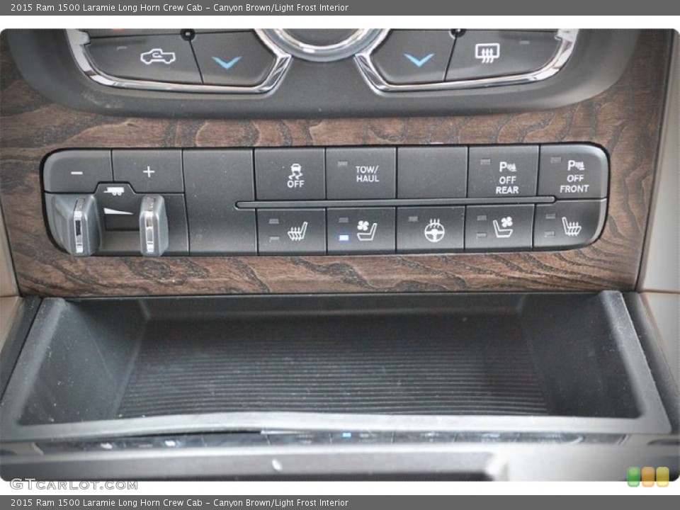 Canyon Brown/Light Frost Interior Controls for the 2015 Ram 1500 Laramie Long Horn Crew Cab #102954612