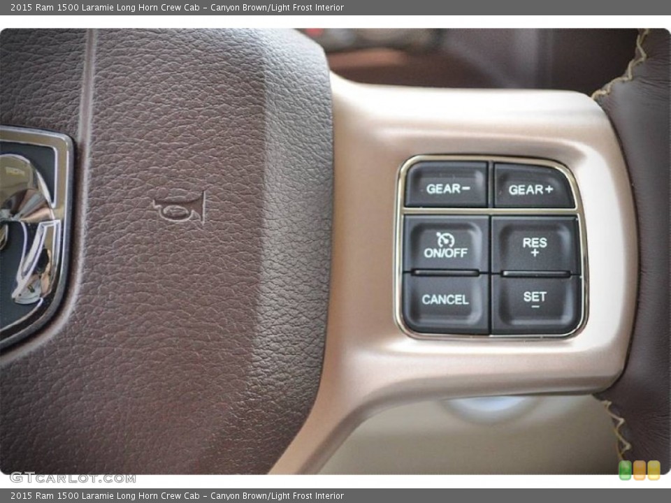 Canyon Brown/Light Frost Interior Controls for the 2015 Ram 1500 Laramie Long Horn Crew Cab #102954684