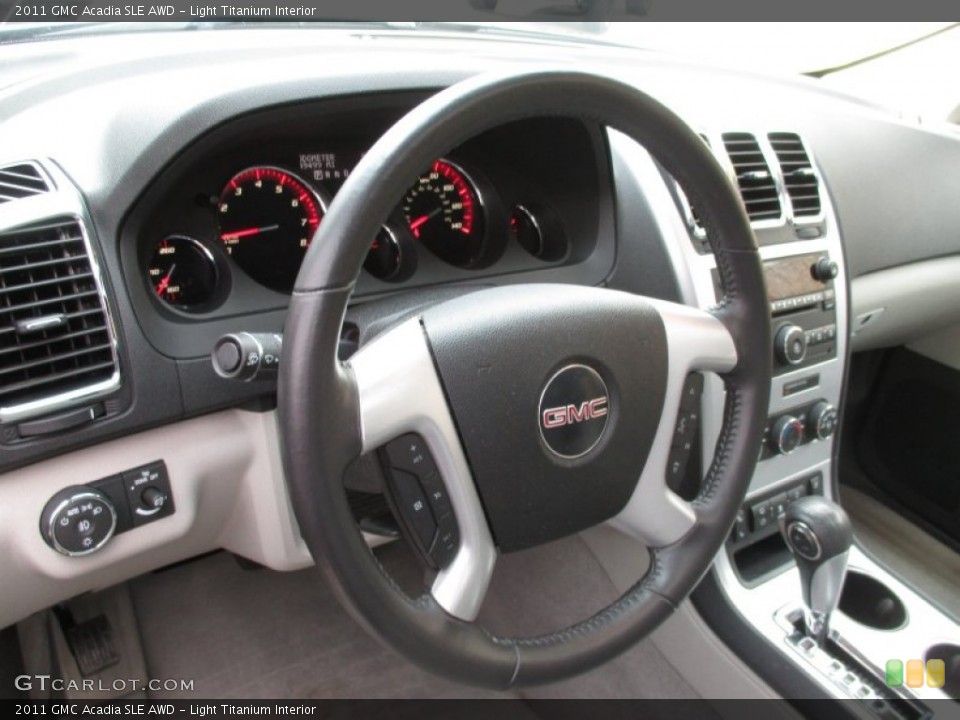 Light Titanium Interior Steering Wheel for the 2011 GMC Acadia SLE AWD #102958299