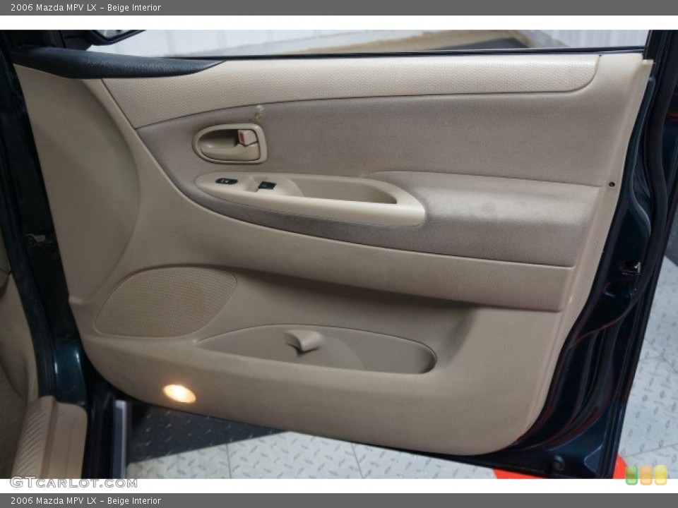 Beige Interior Door Panel for the 2006 Mazda MPV LX #102958695