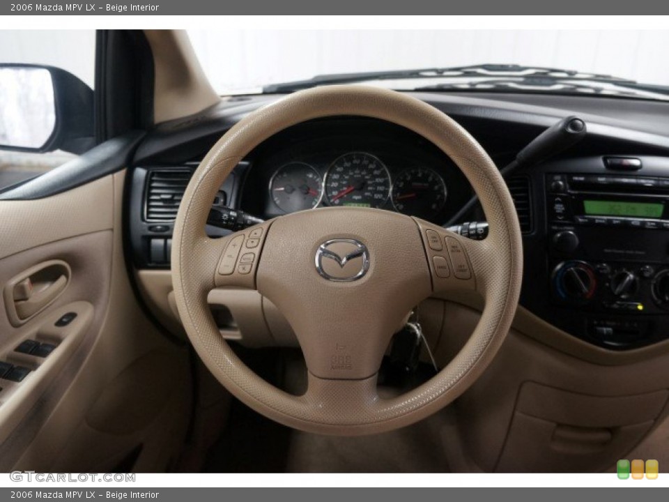 Beige Interior Steering Wheel for the 2006 Mazda MPV LX #102958818