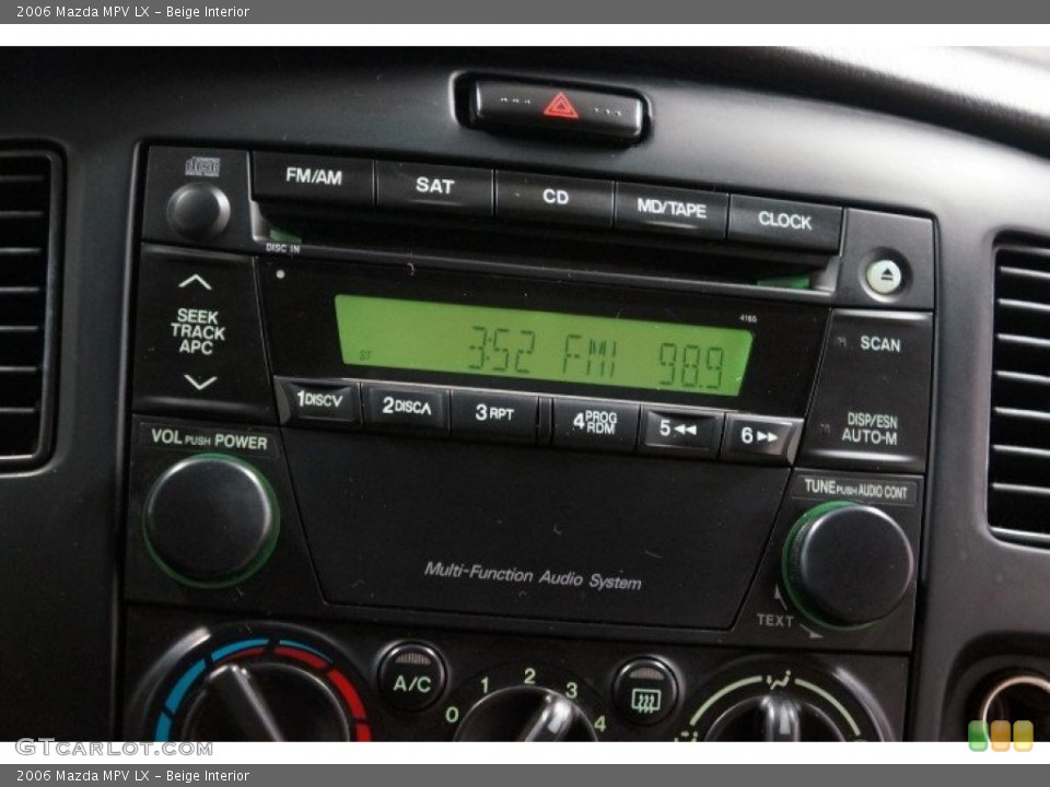 Beige Interior Audio System for the 2006 Mazda MPV LX #102958941