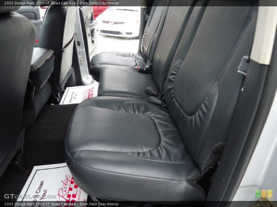 Dark Slate Gray Interior Rear Seat for the 2003 Dodge Ram 1500 ST Quad Cab 4x4 #102959238