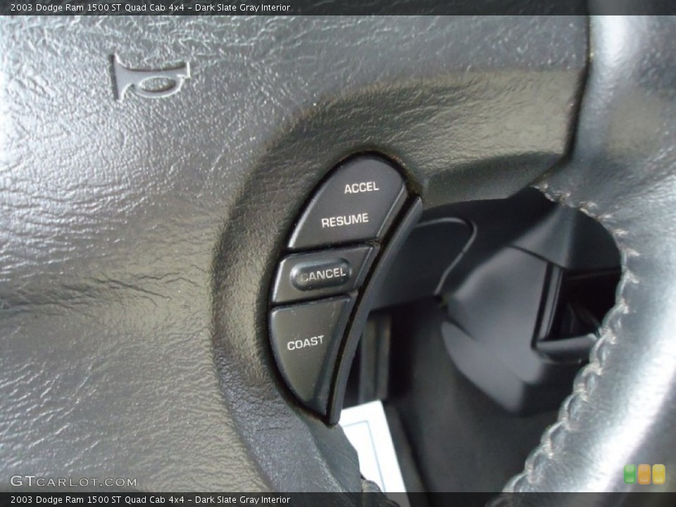 Dark Slate Gray Interior Controls for the 2003 Dodge Ram 1500 ST Quad Cab 4x4 #102959364
