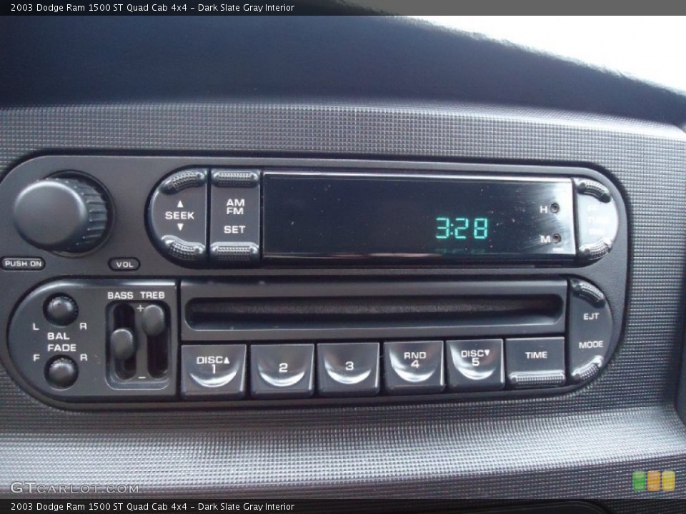Dark Slate Gray Interior Audio System for the 2003 Dodge Ram 1500 ST Quad Cab 4x4 #102959448