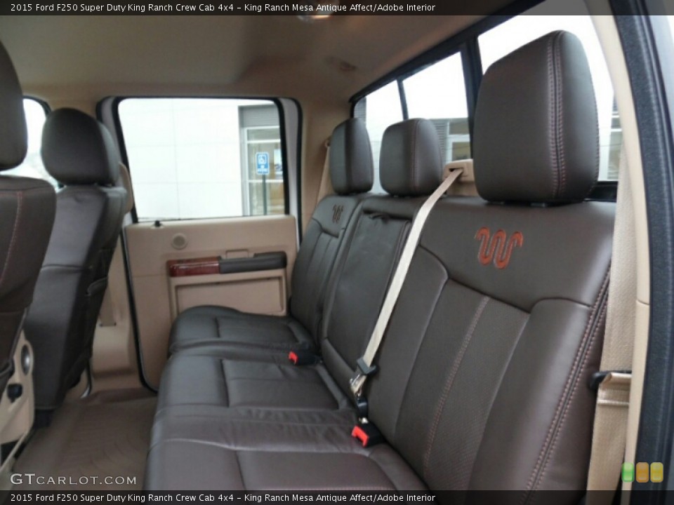 King Ranch Mesa Antique Affect/Adobe Interior Rear Seat for the 2015 Ford F250 Super Duty King Ranch Crew Cab 4x4 #102960735