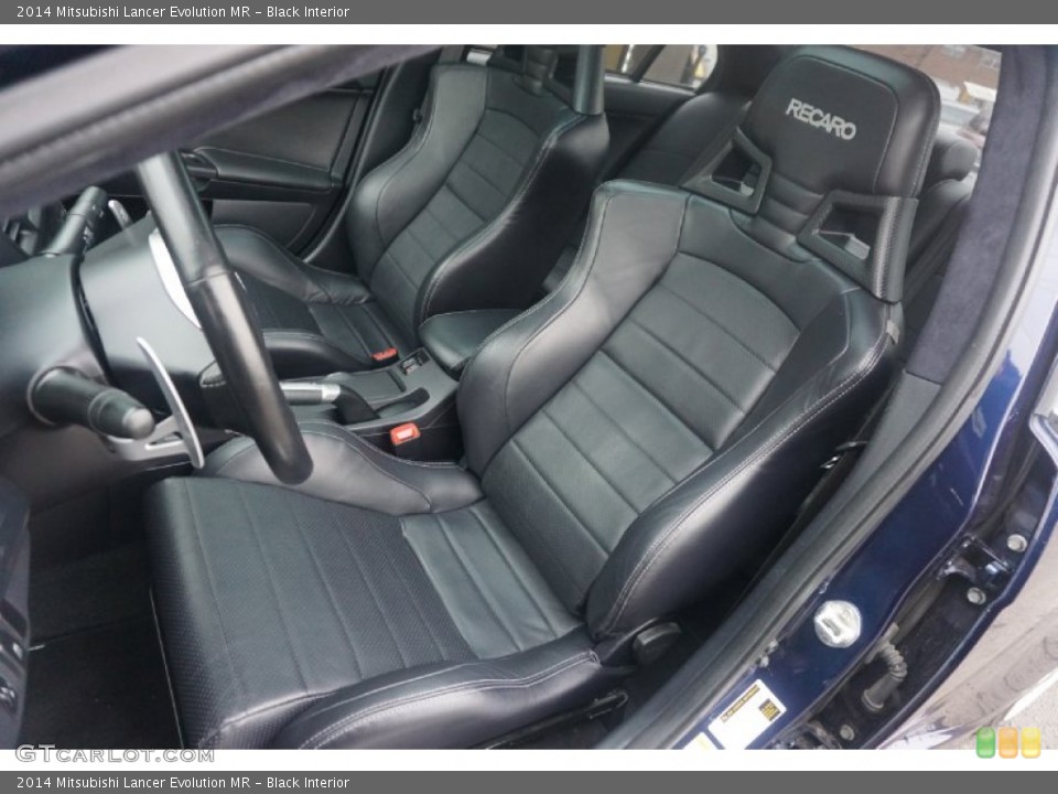 Black Interior Front Seat for the 2014 Mitsubishi Lancer Evolution MR #102964710