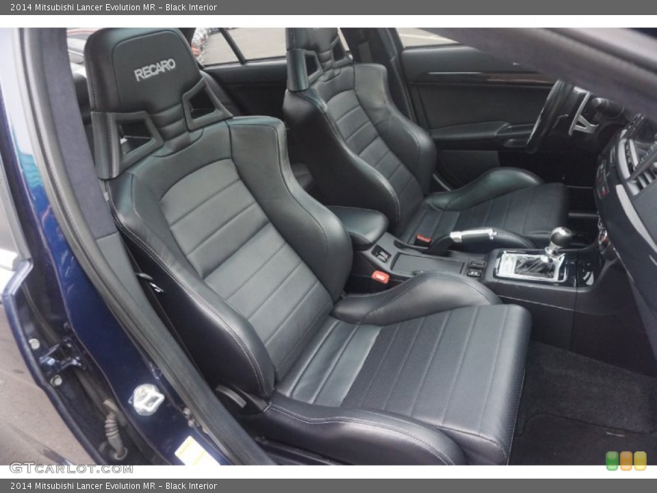 Black Interior Front Seat for the 2014 Mitsubishi Lancer Evolution MR #102964719