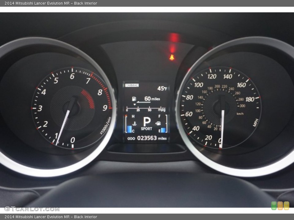 Black Interior Gauges for the 2014 Mitsubishi Lancer Evolution MR #102964782