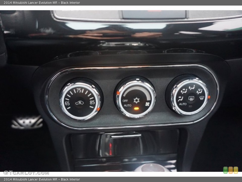 Black Interior Controls for the 2014 Mitsubishi Lancer Evolution MR #102964803