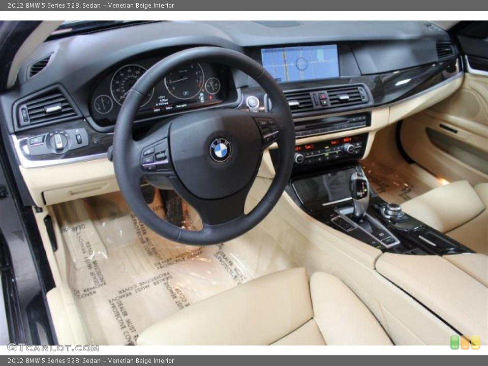 Venetian Beige Interior Photo for the 2012 BMW 5 Series 528i Sedan #102967804