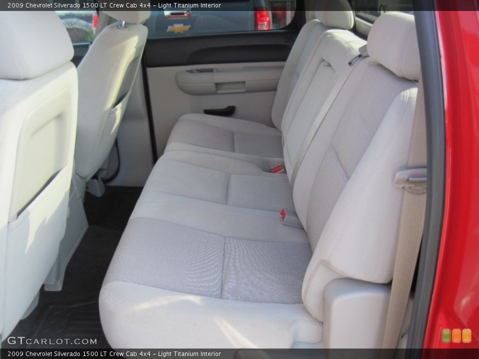 Light Titanium Interior Rear Seat for the 2009 Chevrolet Silverado 1500 LT Crew Cab 4x4 #102969376