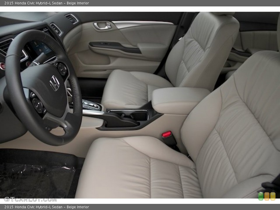 Beige Interior Photo for the 2015 Honda Civic Hybrid-L Sedan #102972442