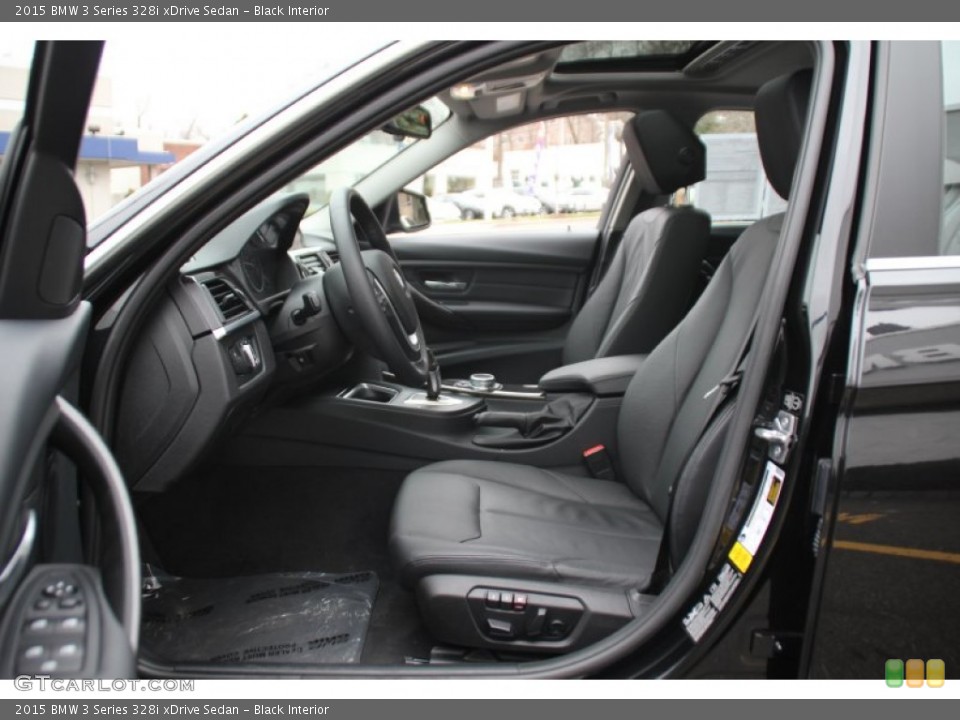 Black Interior Front Seat for the 2015 BMW 3 Series 328i xDrive Sedan #102980926