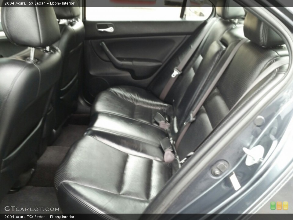 Ebony Interior Rear Seat for the 2004 Acura TSX Sedan #102981859