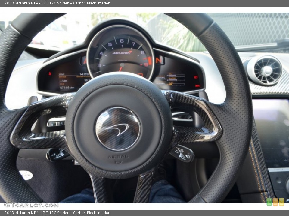 Carbon Black 2013 McLaren MP4-12C Interiors