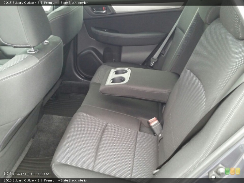 Slate Black Interior Rear Seat for the 2015 Subaru Outback 2.5i Premium #102994030