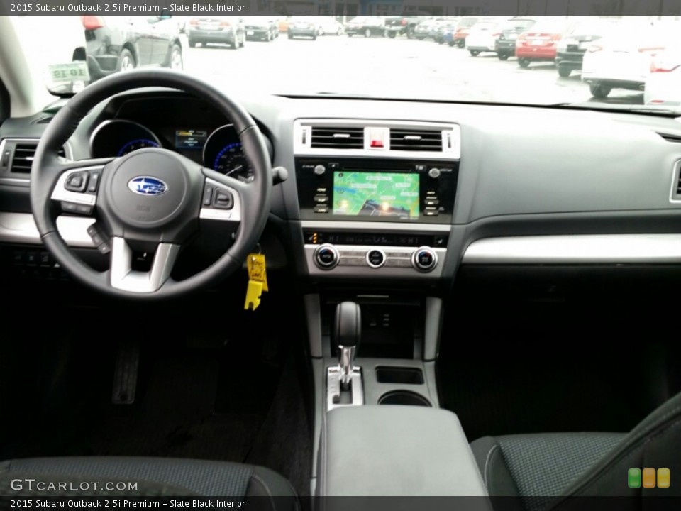 Slate Black Interior Dashboard for the 2015 Subaru Outback 2.5i Premium #102994084