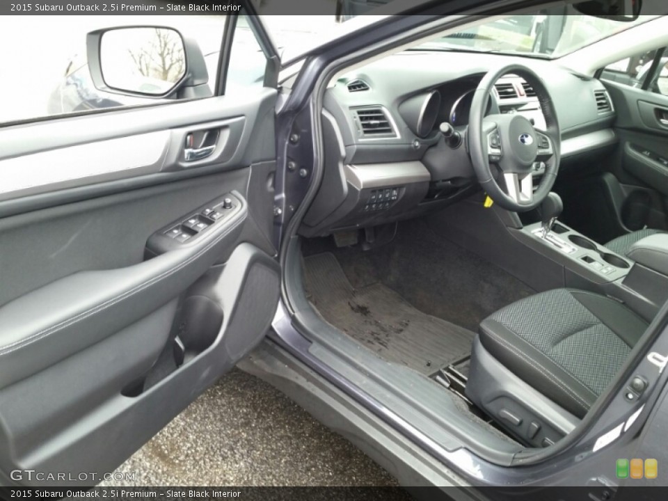 Slate Black Interior Photo for the 2015 Subaru Outback 2.5i Premium #102994213