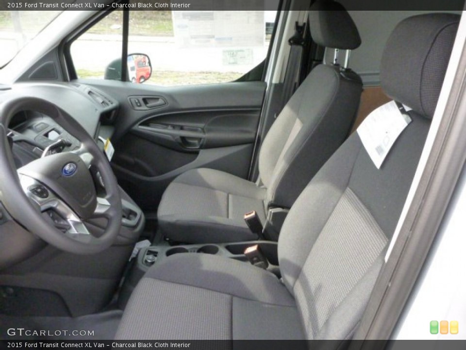 Charcoal Black Cloth Interior Front Seat for the 2015 Ford Transit Connect XL Van #102994294