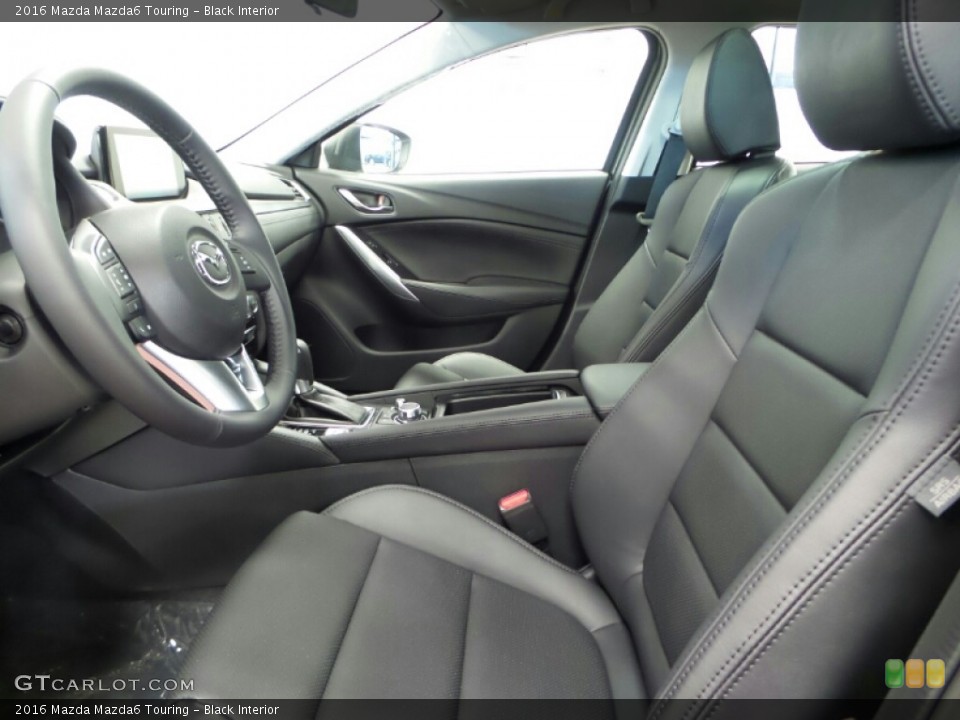 Black Interior Front Seat for the 2016 Mazda Mazda6 Touring #102995668
