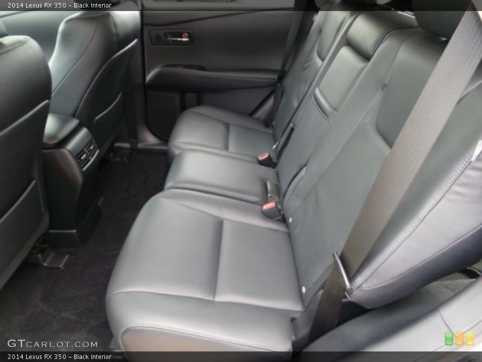 Black Interior Rear Seat for the 2014 Lexus RX 350 #102997945