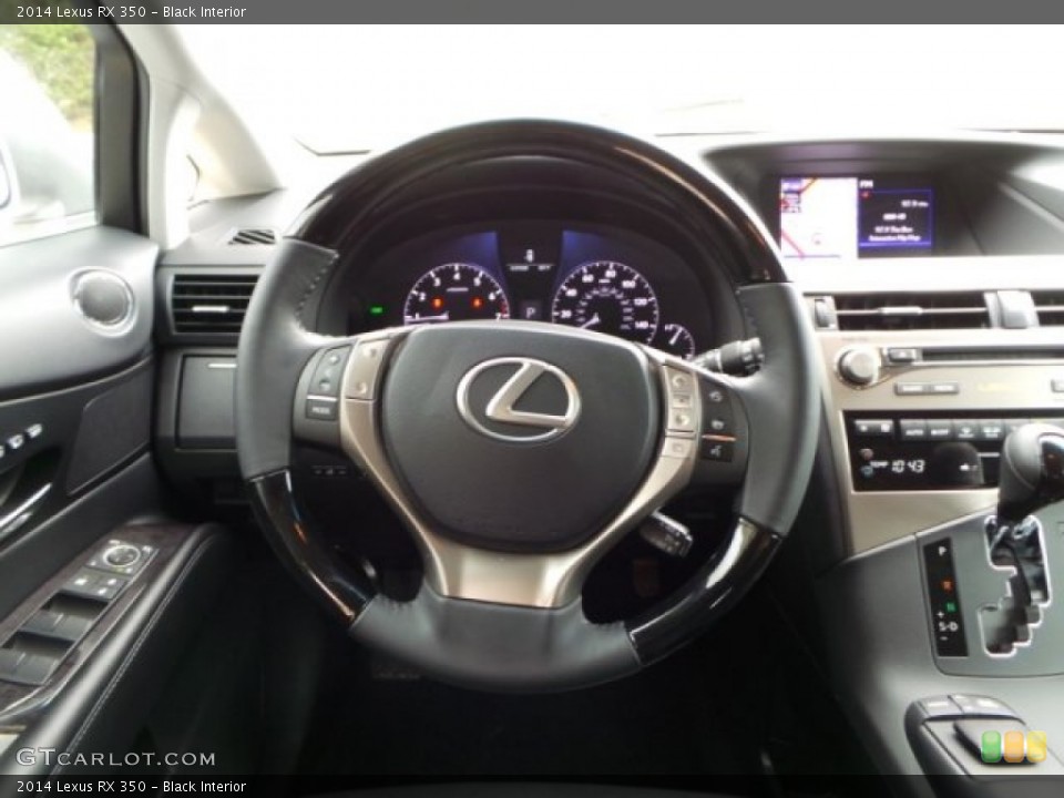 Black Interior Steering Wheel for the 2014 Lexus RX 350 #102998014