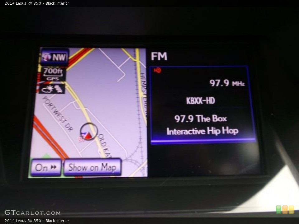 Black Interior Navigation for the 2014 Lexus RX 350 #102998056