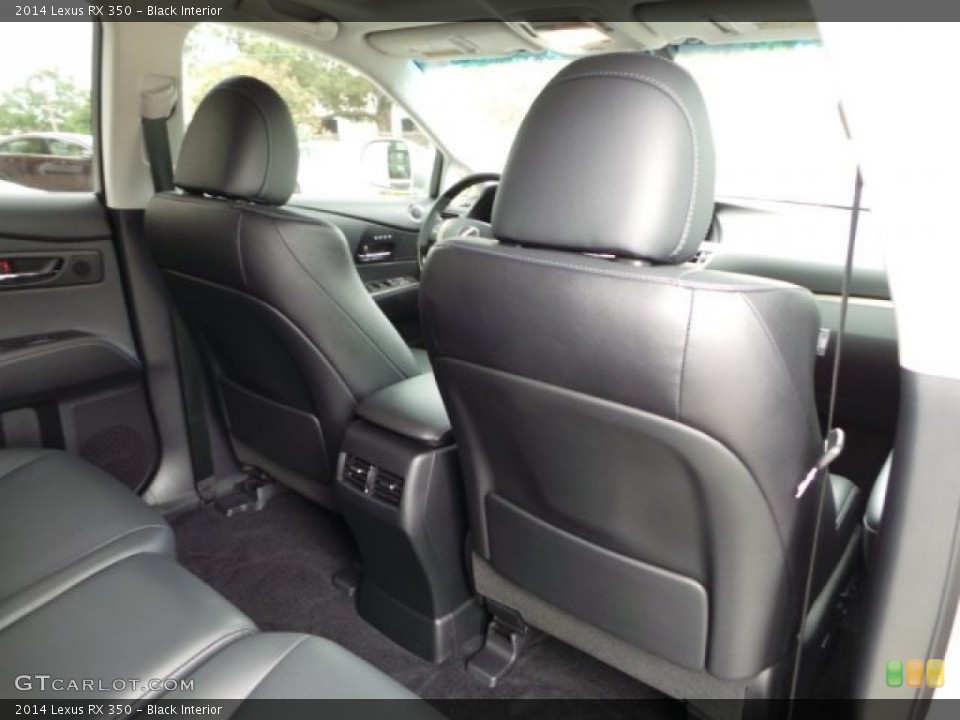 Black Interior Rear Seat for the 2014 Lexus RX 350 #102998149