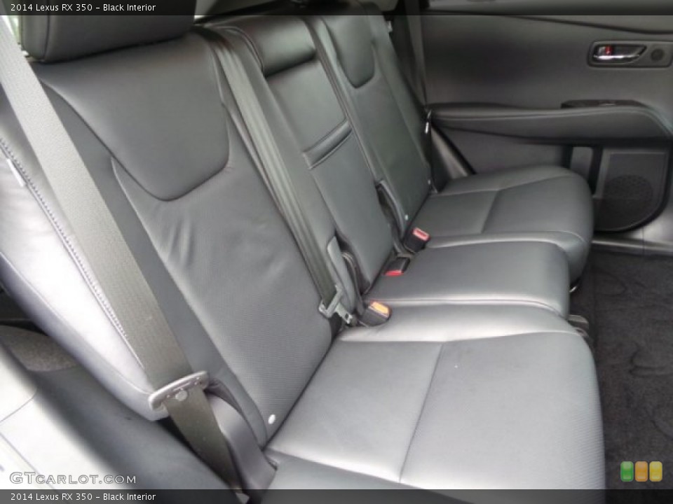 Black Interior Rear Seat for the 2014 Lexus RX 350 #102998157