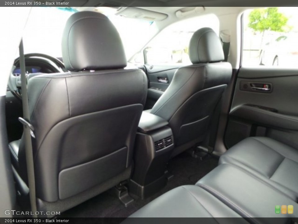 Black Interior Rear Seat for the 2014 Lexus RX 350 #102998182