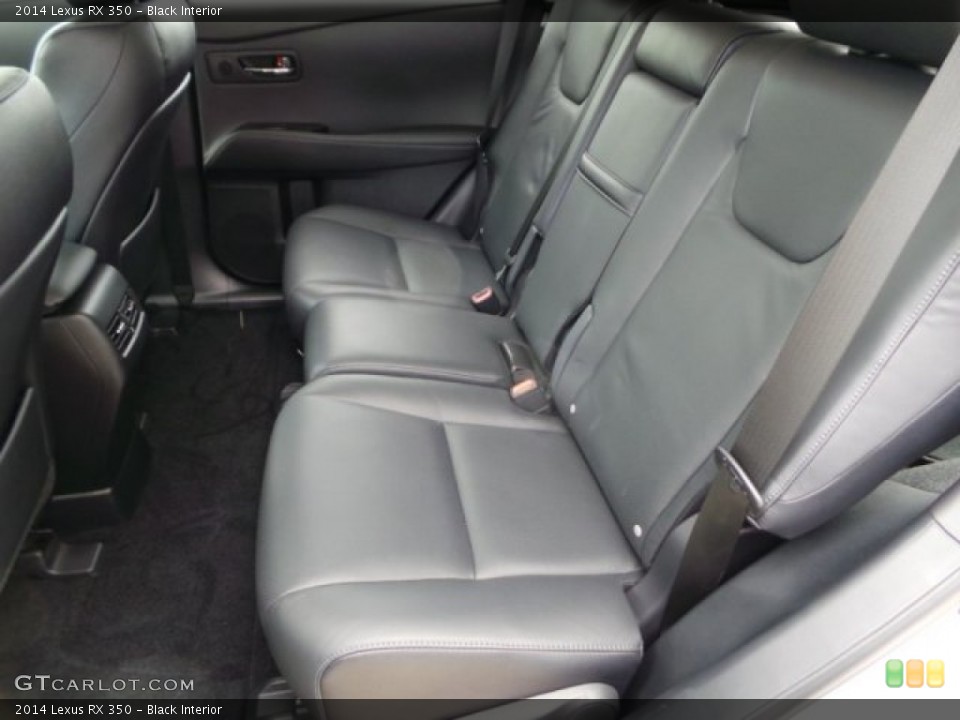 Black Interior Rear Seat for the 2014 Lexus RX 350 #102998187