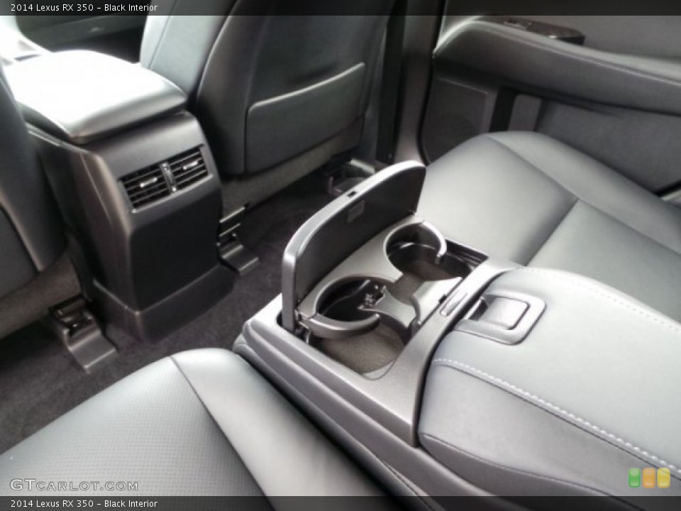 Black Interior Rear Seat for the 2014 Lexus RX 350 #102998194