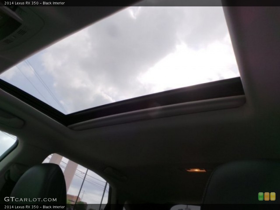 Black Interior Sunroof for the 2014 Lexus RX 350 #102998281