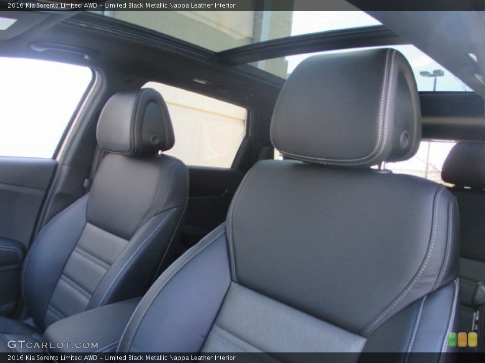 Limited Black Metallic Nappa Leather Interior Front Seat for the 2016 Kia Sorento Limited AWD #103003509