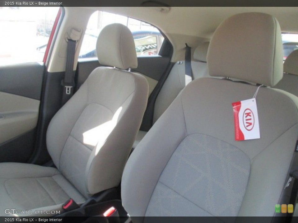 Beige Interior Front Seat for the 2015 Kia Rio LX #103004274