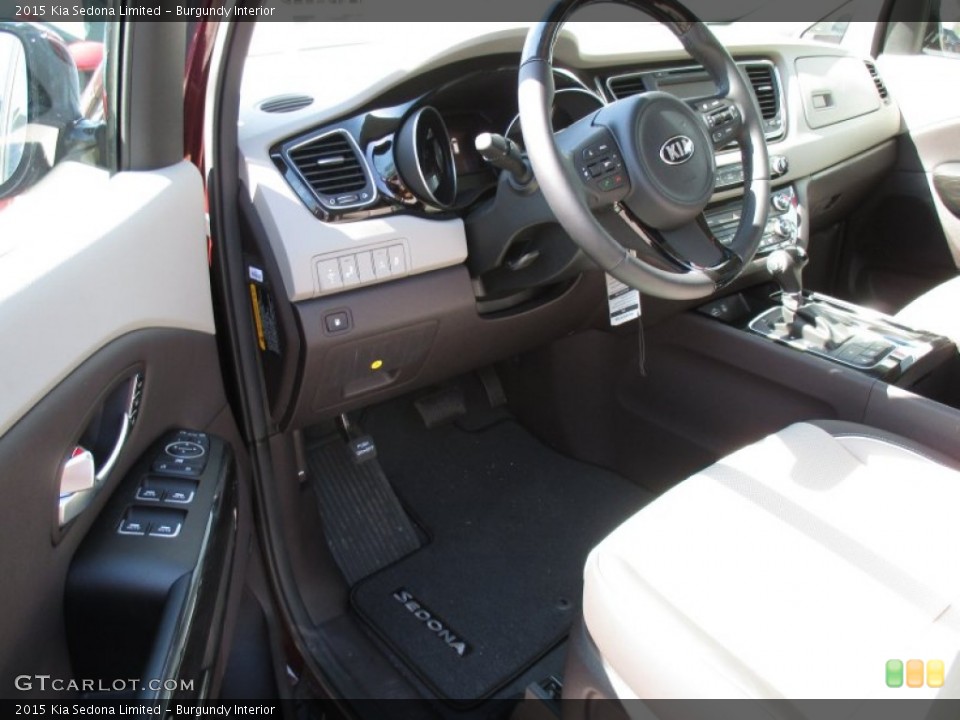 Burgundy Interior Prime Interior for the 2015 Kia Sedona Limited #103004580