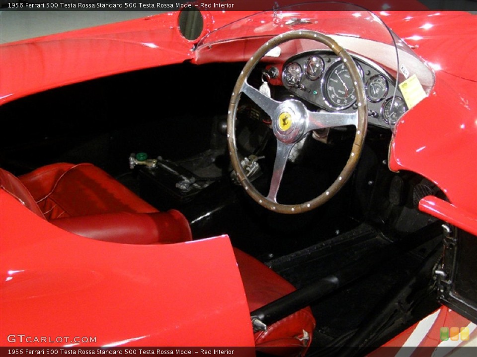 Red Interior Dashboard for the 1956 Ferrari 500 Testa Rossa  #103014