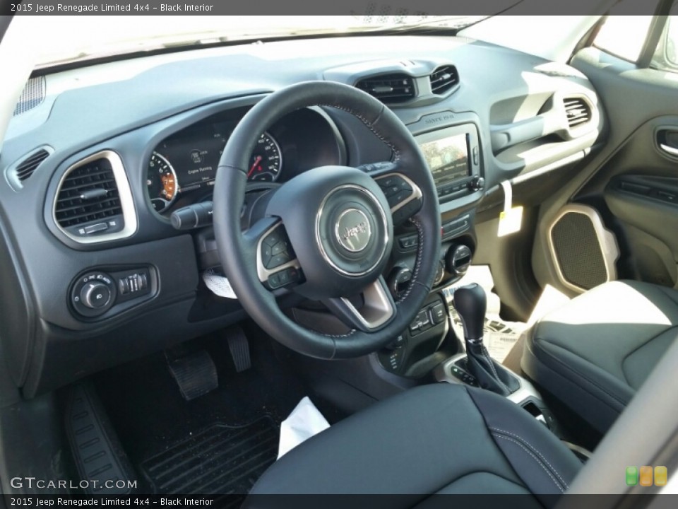 Black Interior Prime Interior for the 2015 Jeep Renegade Limited 4x4 #103021356