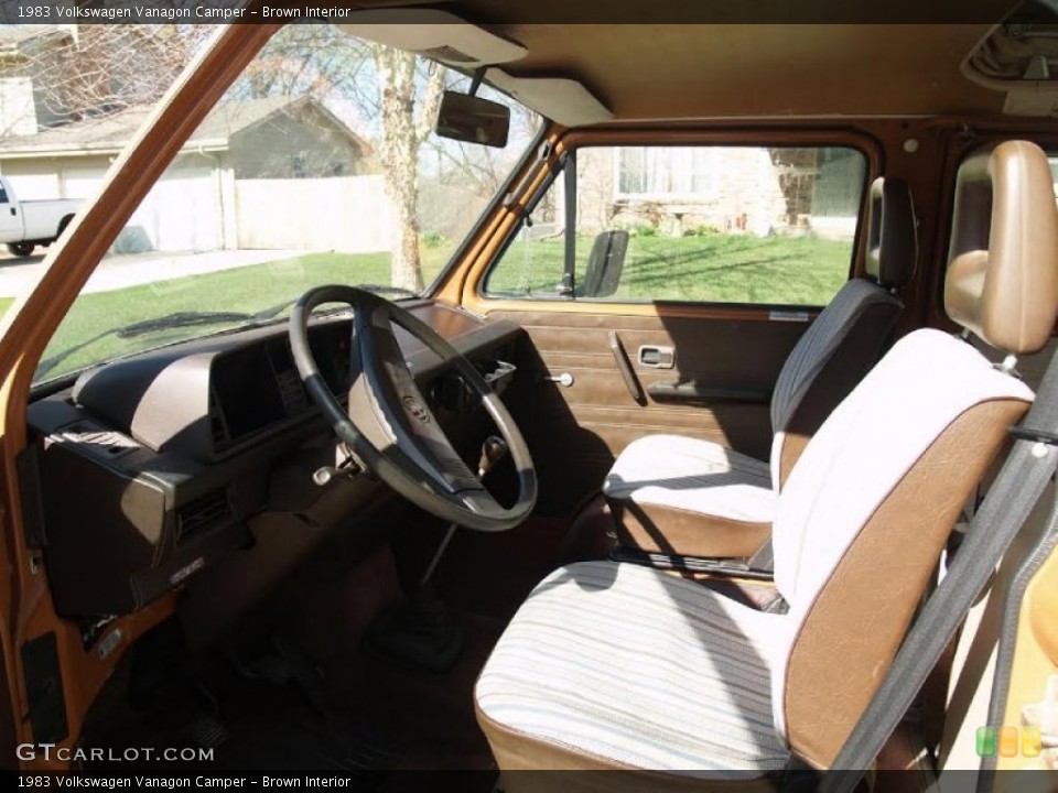 Brown Interior Photo for the 1983 Volkswagen Vanagon Camper #103023684