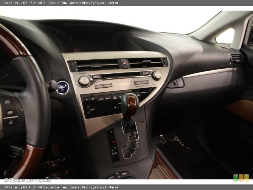 Saddle Tan/Espresso Birds Eye Maple Interior Controls for the 2013 Lexus RX 450h AWD #103026813