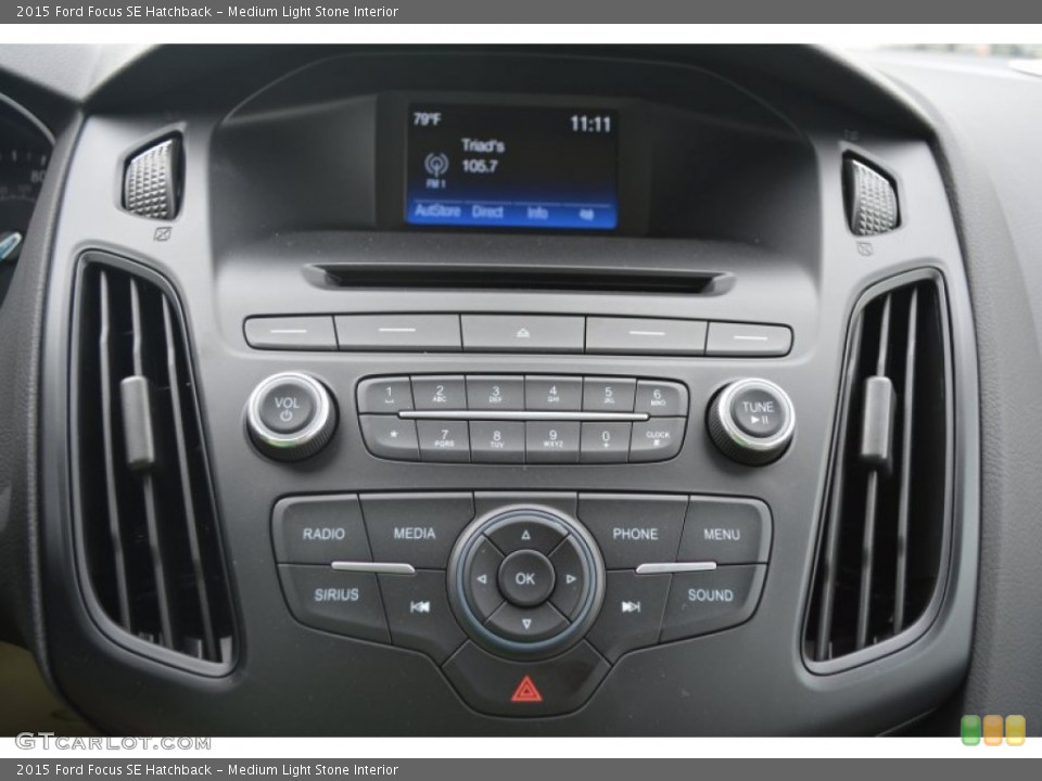 Medium Light Stone Interior Controls for the 2015 Ford Focus SE Hatchback #103028286
