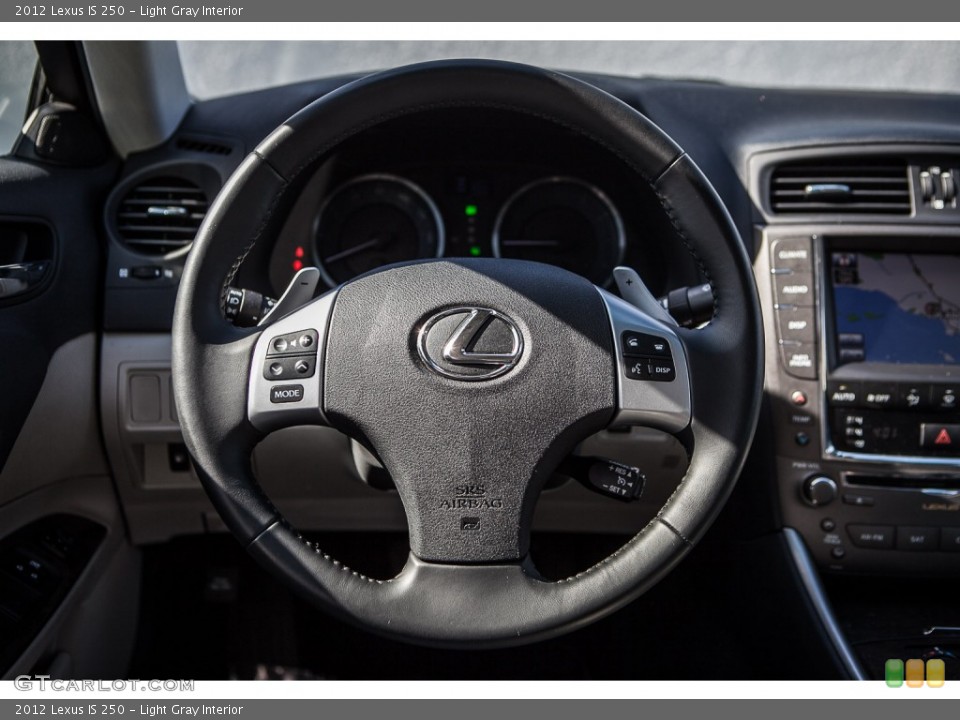 Light Gray Interior Steering Wheel for the 2012 Lexus IS 250 #103031544