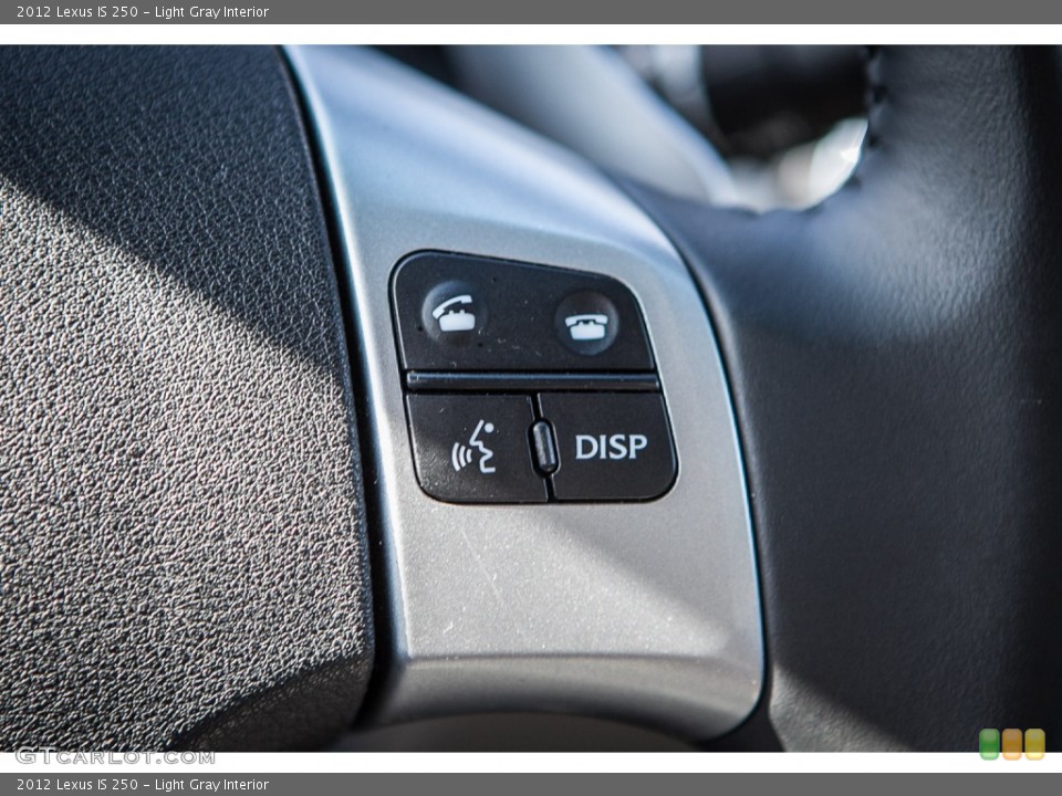 Light Gray Interior Controls for the 2012 Lexus IS 250 #103031610